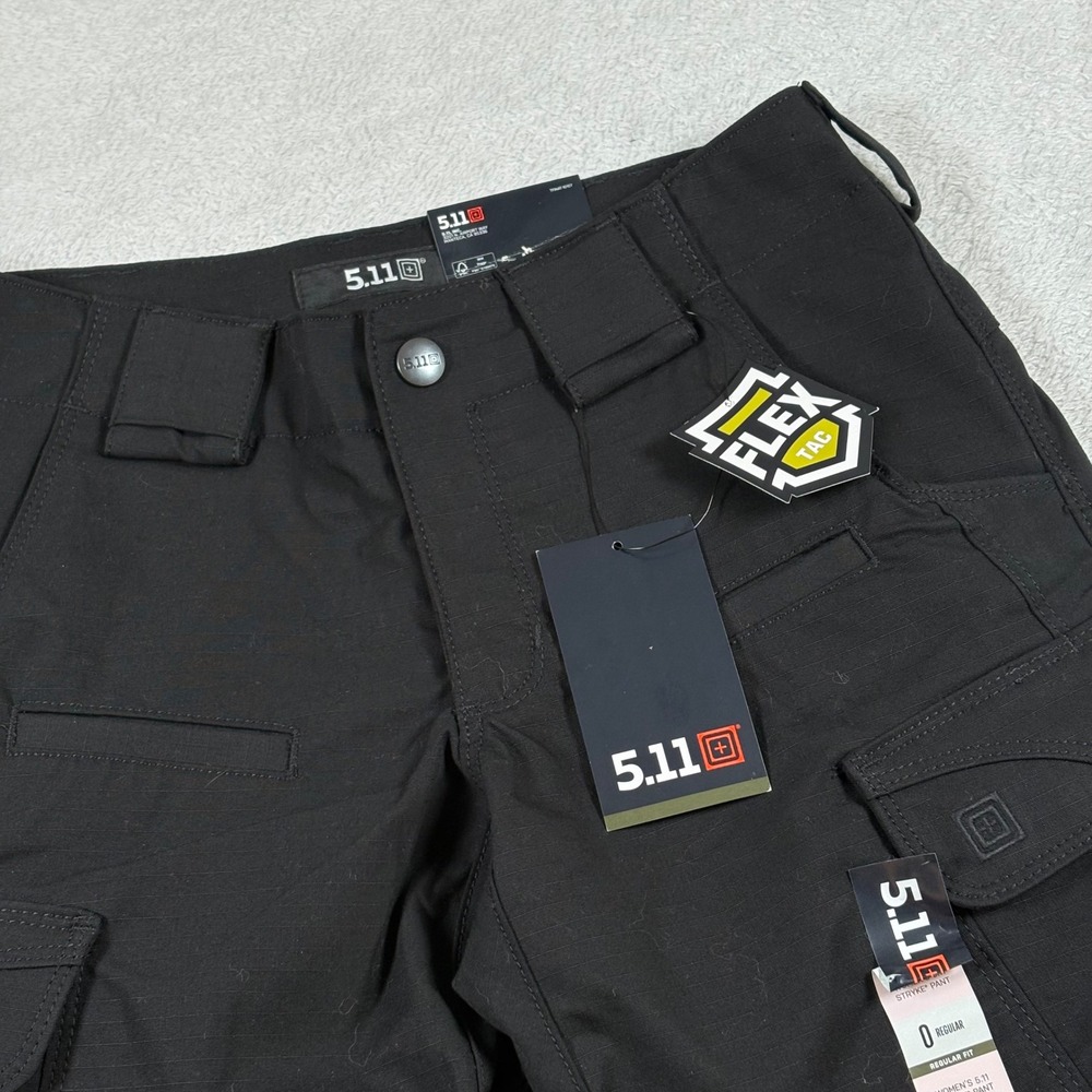 5.11 Tactical Women Stryke Pant Black 0 Regular Cargo Tactical Flex-Tac Ripstop